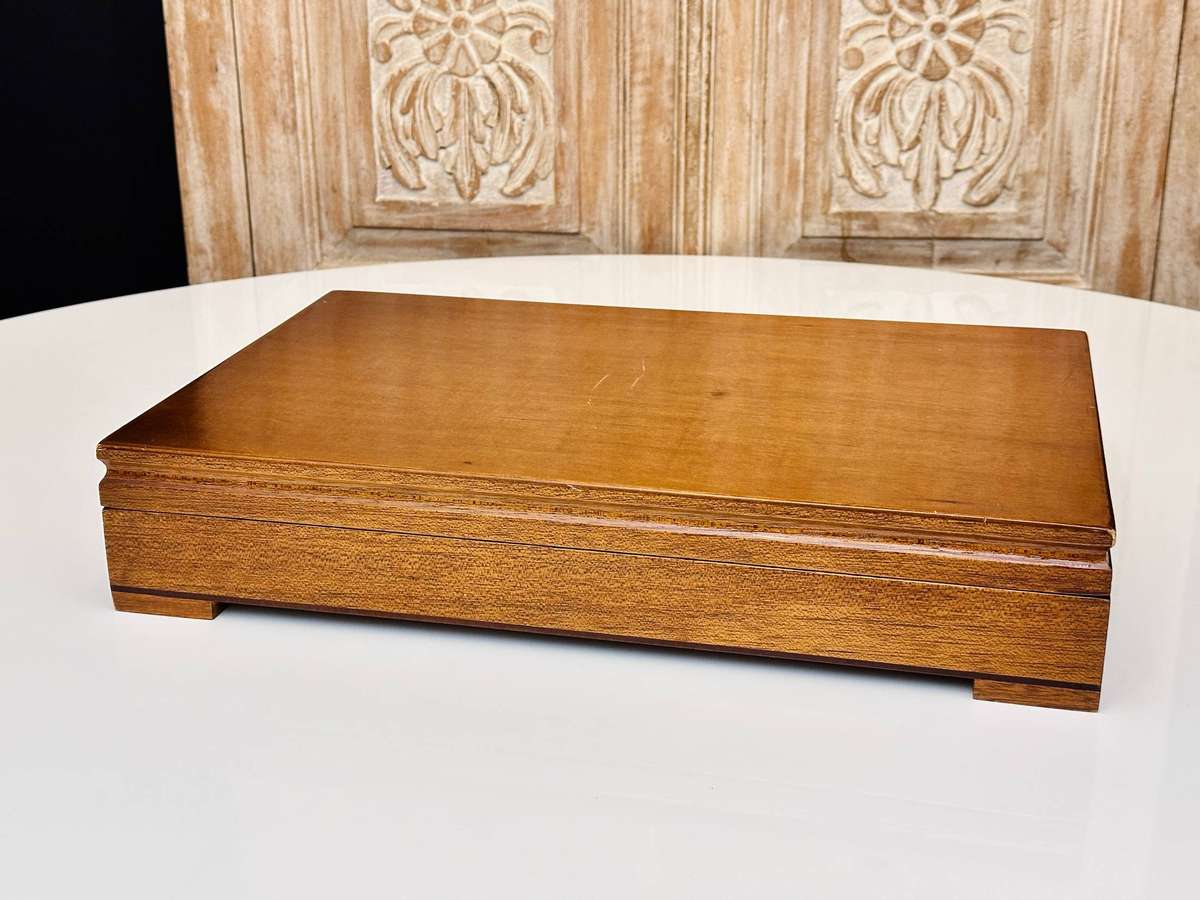 Eetrite 24 Carat Gold Plated Vintage Cutlery Set in Original Wooden Case