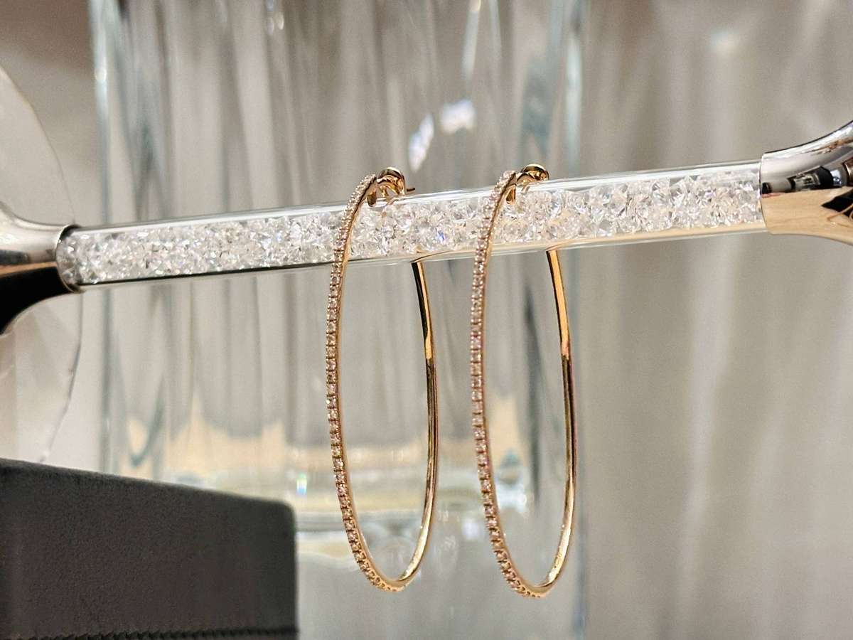 18ct Gold & Diamond Statement Earrings