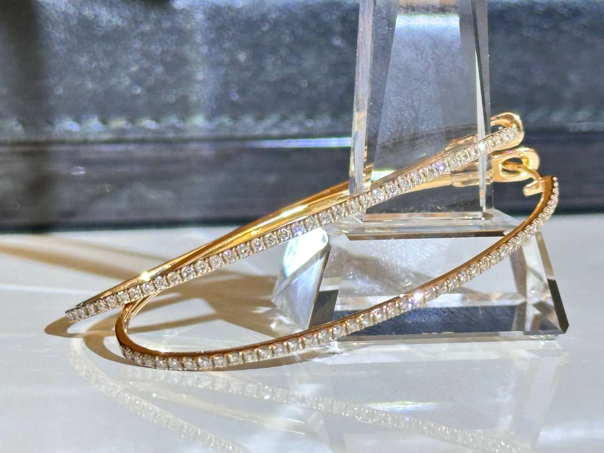 18ct Gold & Diamond Statement Earrings