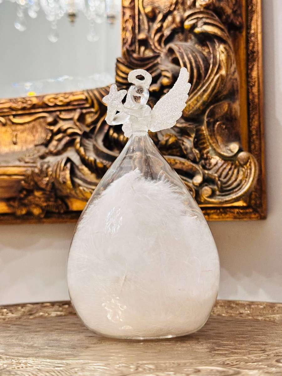 Exquisite Hand Blown Glass Statement Angel