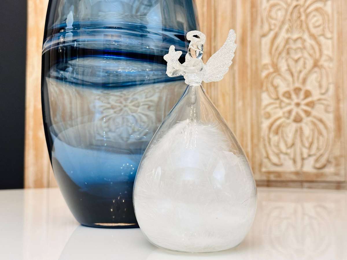 Exquisite Hand Blown Glass Statement Angel