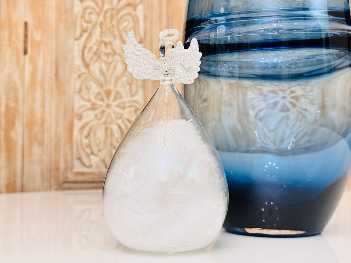 Exquisite Hand Blown Glass Statement Angel