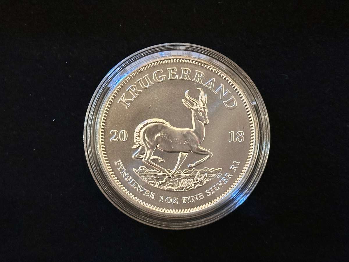 1x 2018 Silver KRUGERRAND in Capsule