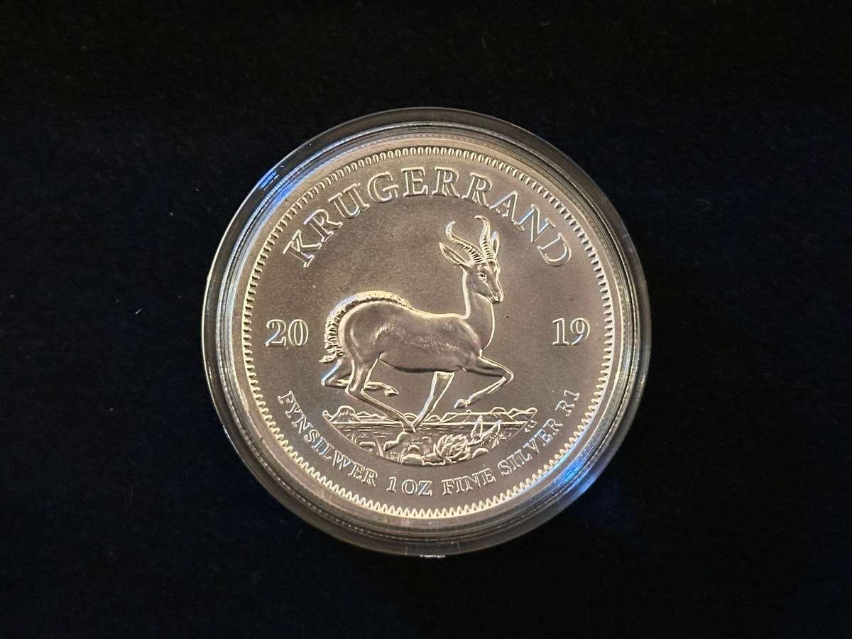 1x 2019 Silver KRUGERRAND in Capsule