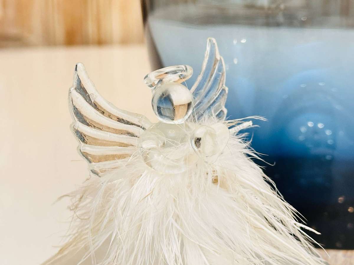 Exquisite Hand Blown Glass Light Up Statement Angel