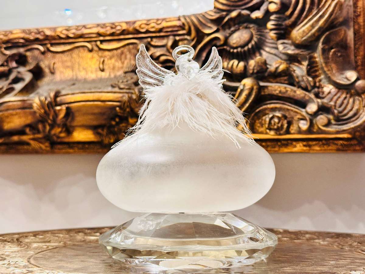 Exquisite Hand Blown Glass Light Up Statement Angel