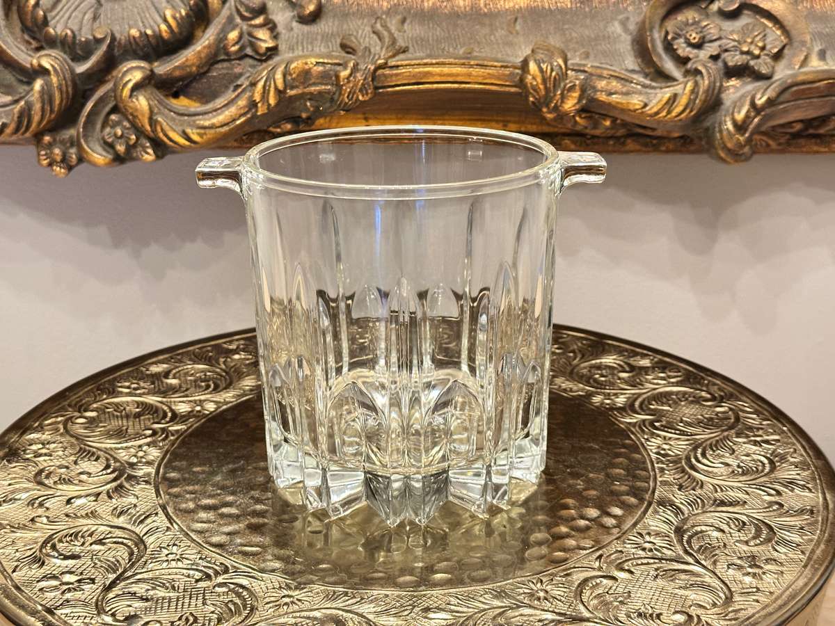 Vintage Cut CRYSTAL ICE Bucket