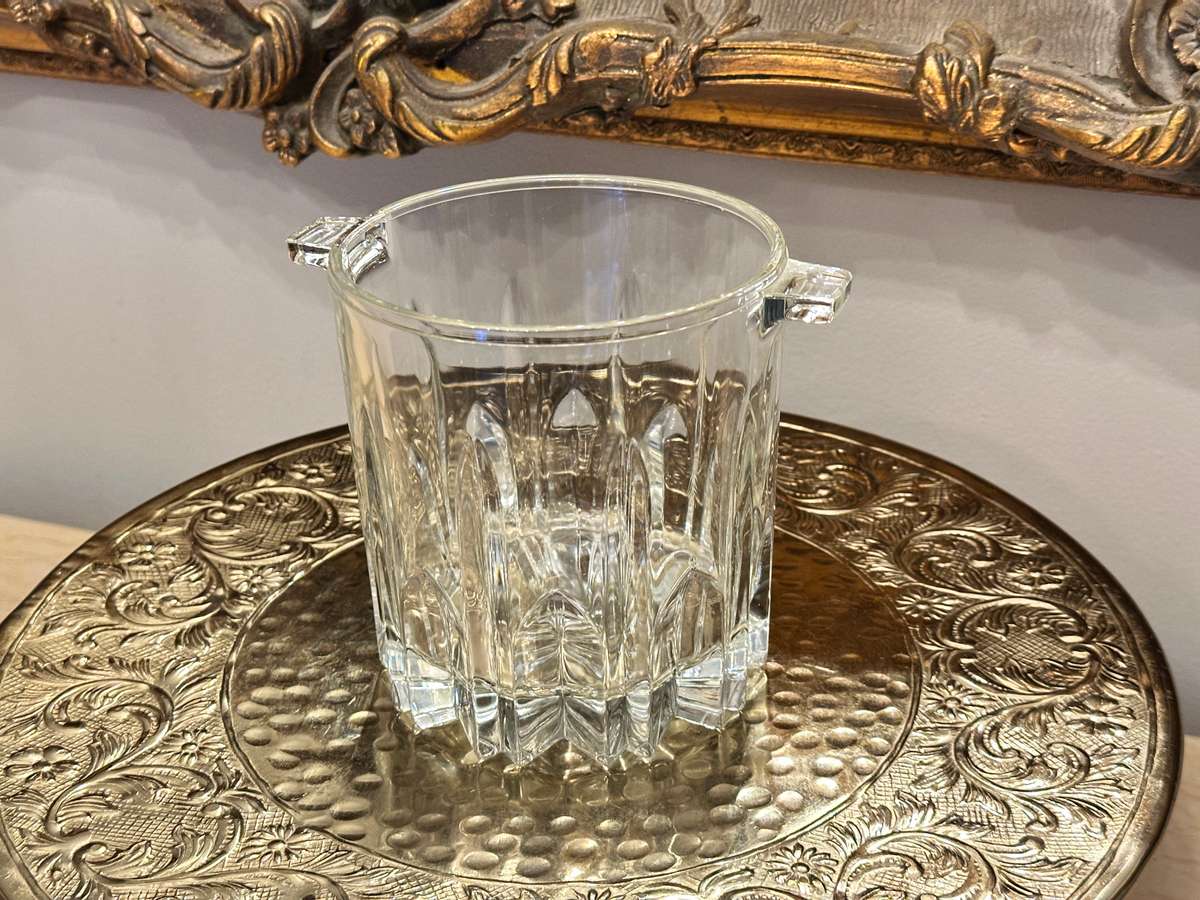 Vintage Cut CRYSTAL ICE Bucket