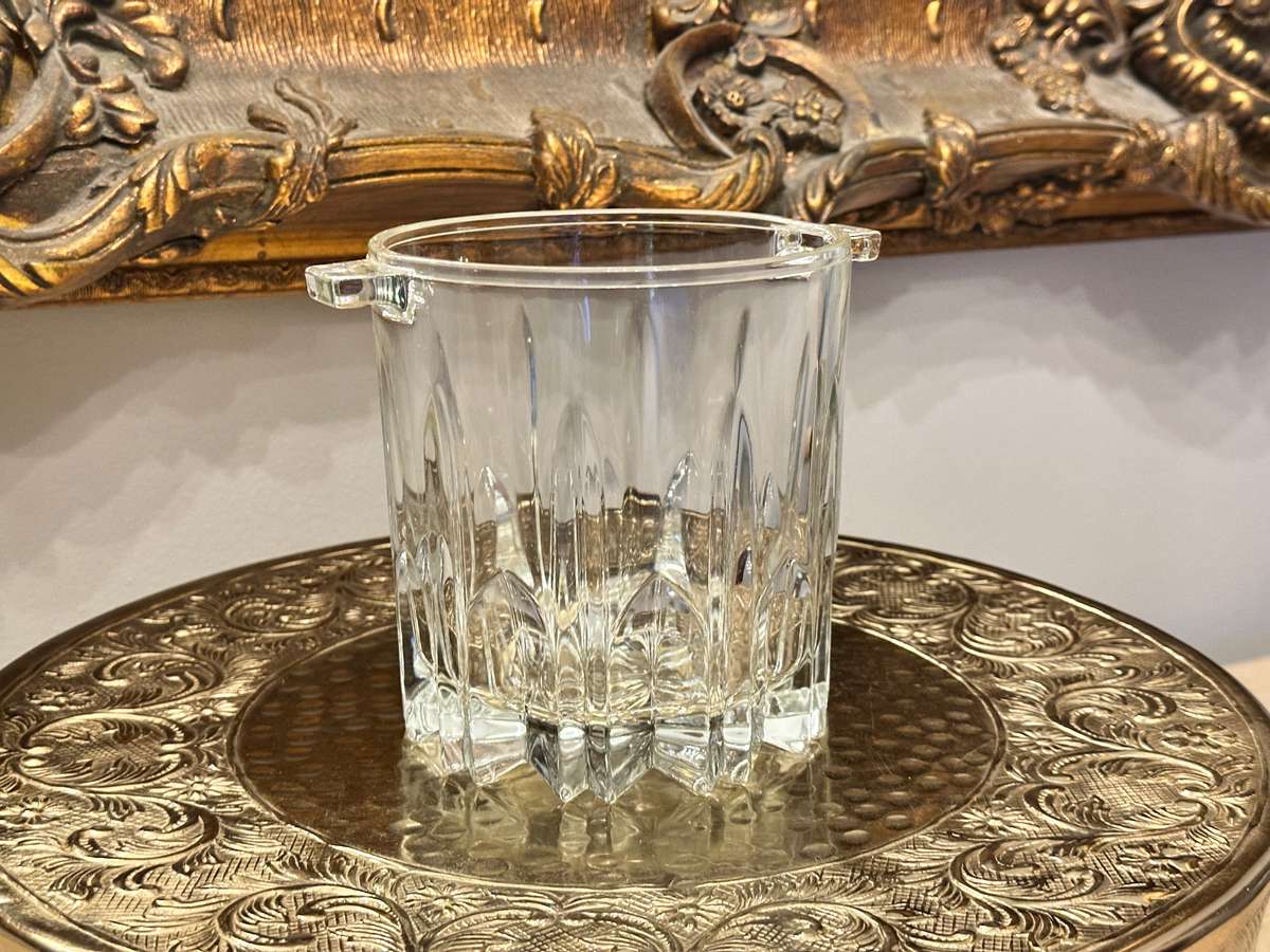 Vintage Cut CRYSTAL ICE Bucket