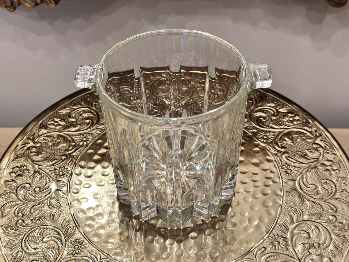 Vintage Cut CRYSTAL ICE Bucket