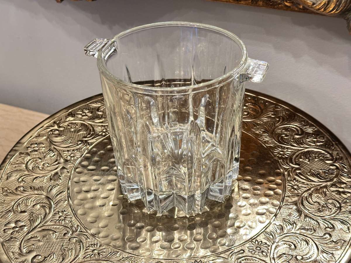 Vintage Cut CRYSTAL ICE Bucket