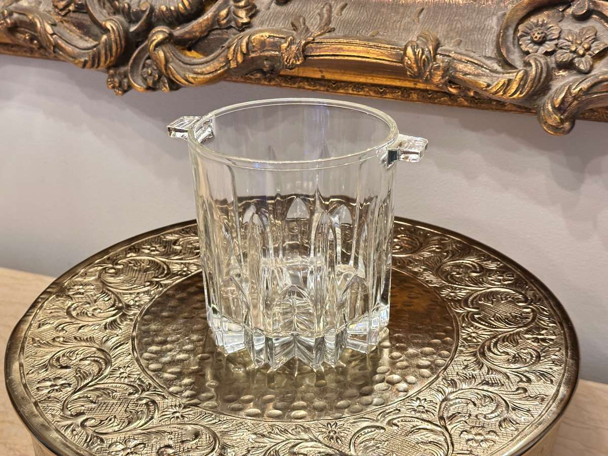Vintage Cut CRYSTAL ICE Bucket