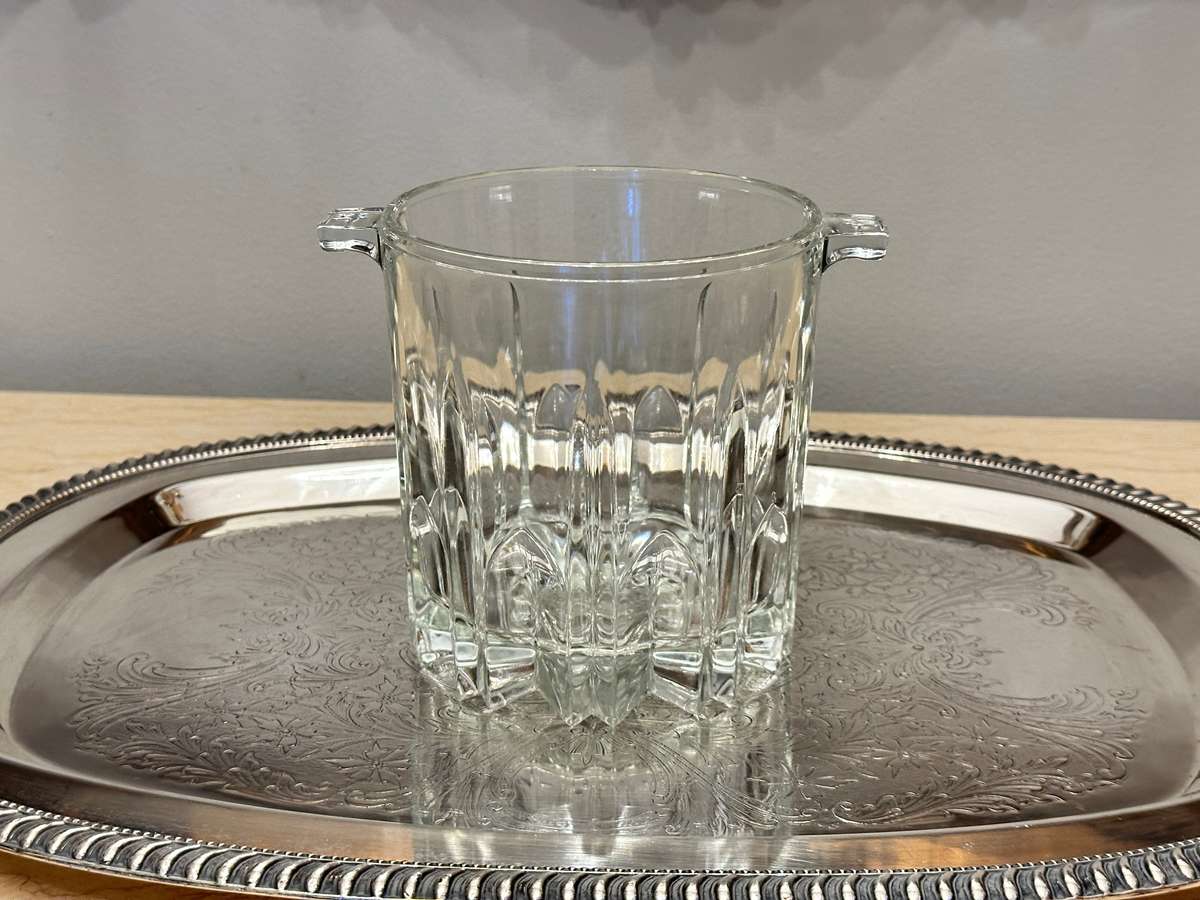 Vintage Cut CRYSTAL ICE Bucket