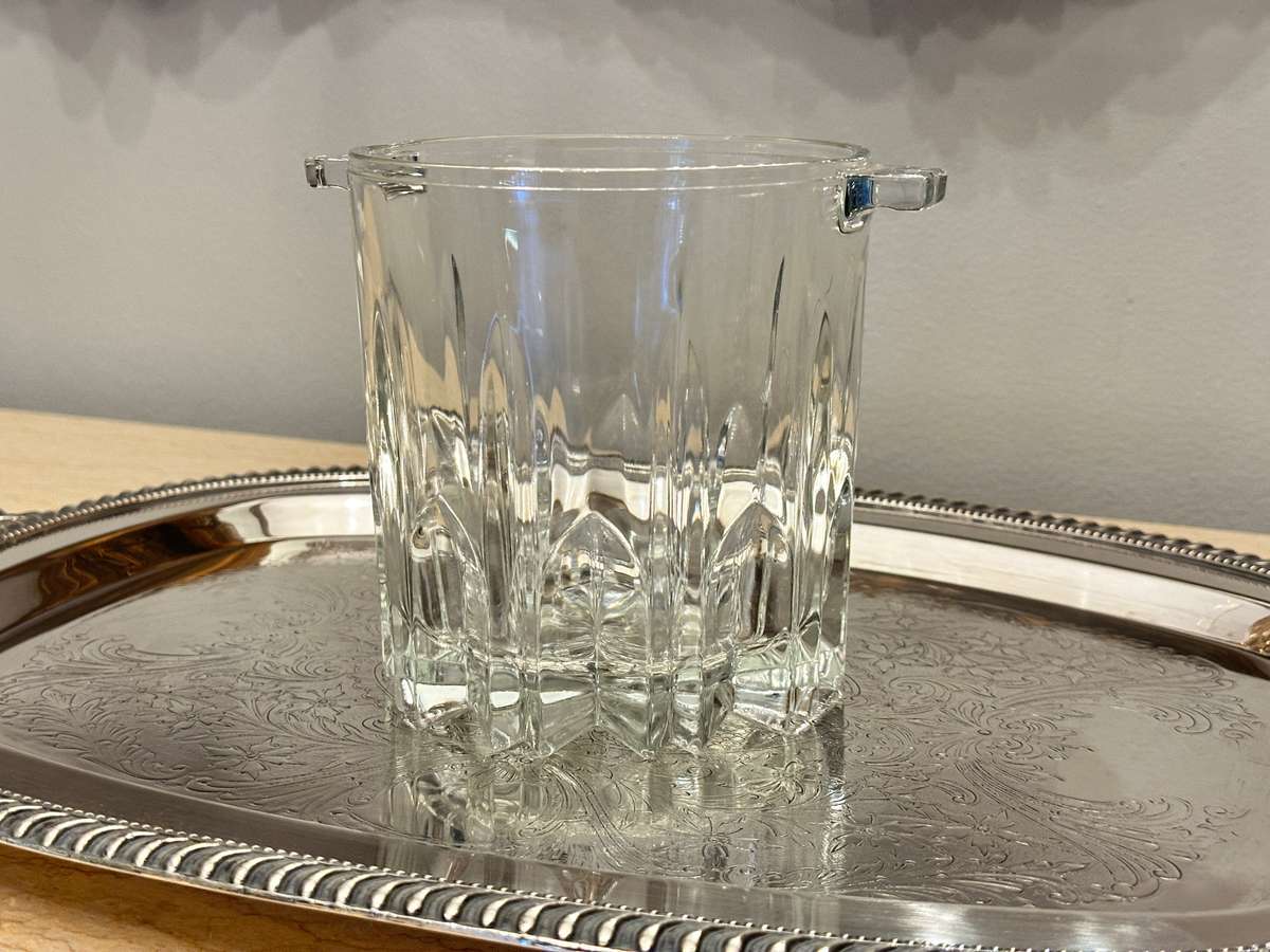Vintage Cut CRYSTAL ICE Bucket