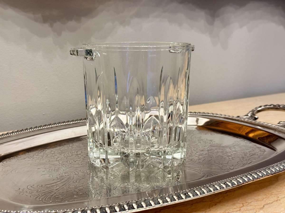 Vintage Cut CRYSTAL ICE Bucket