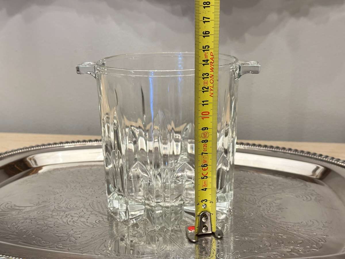 Vintage Cut CRYSTAL ICE Bucket