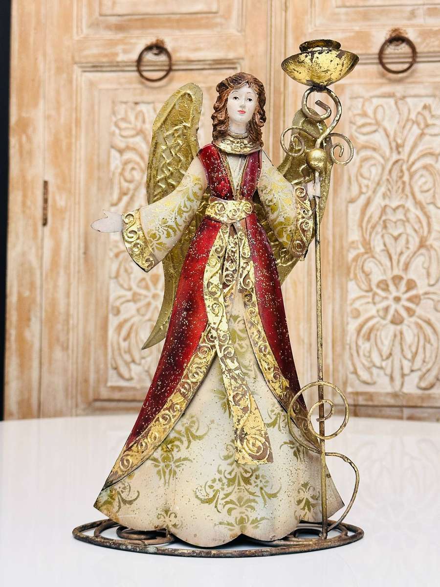 Exquisite Vintage Large Statement Angel Candle Holder