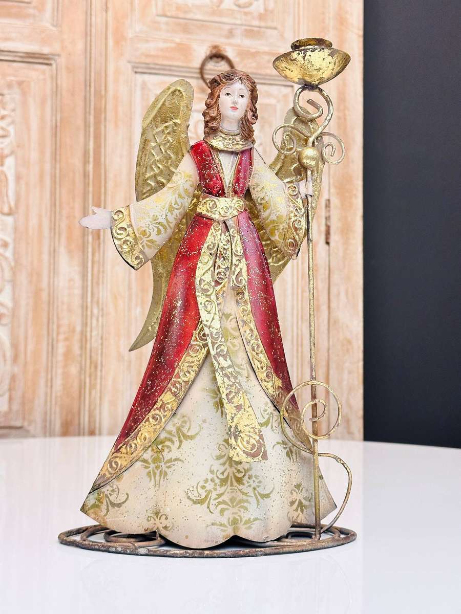 Exquisite Vintage Large Statement Angel Candle Holder