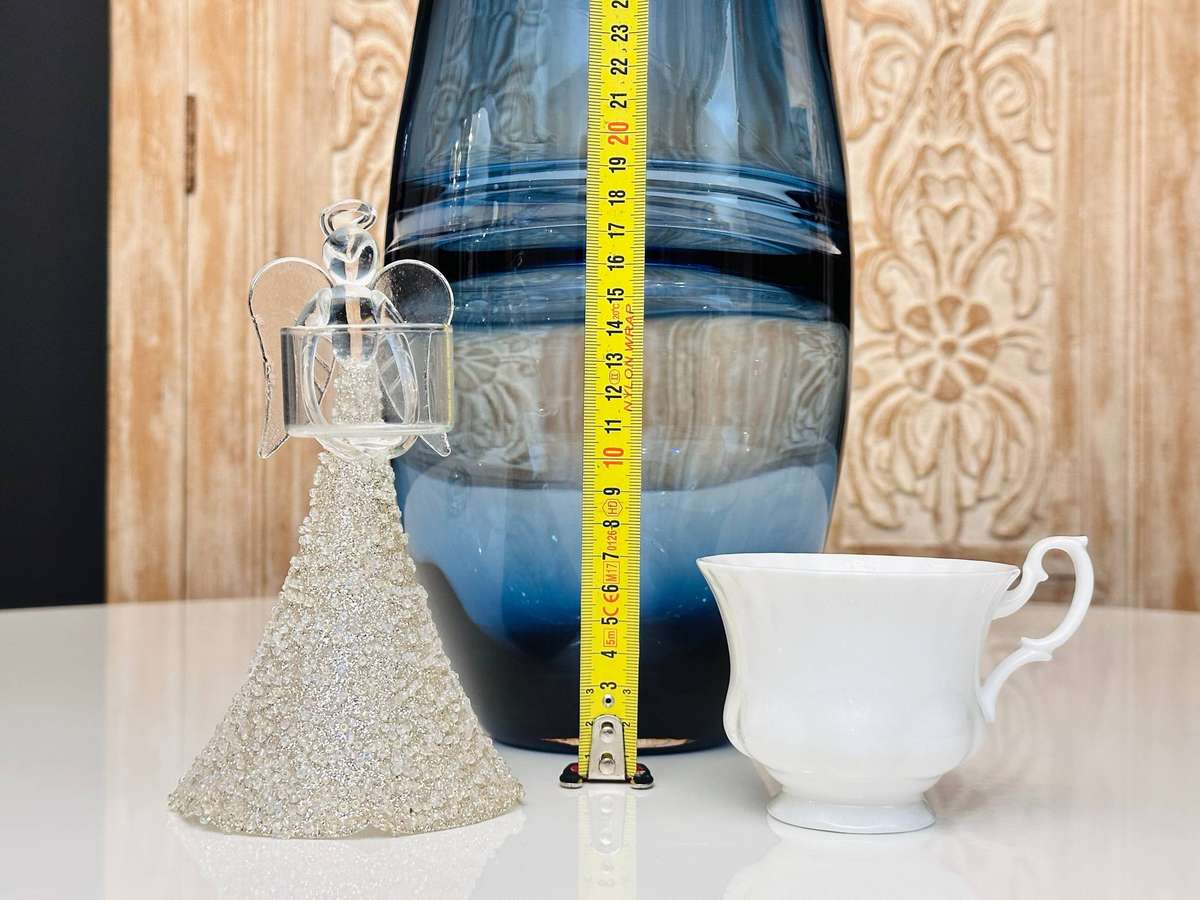 Exquisite Hand Blown Glass Embellished Statement Angel