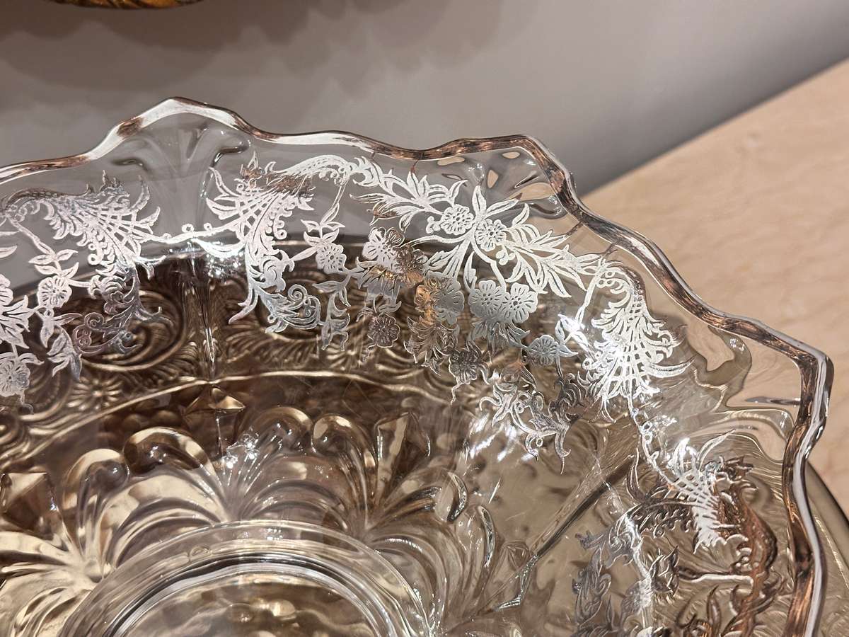 Exquisite Vintage Silver Overlay Statement Piece