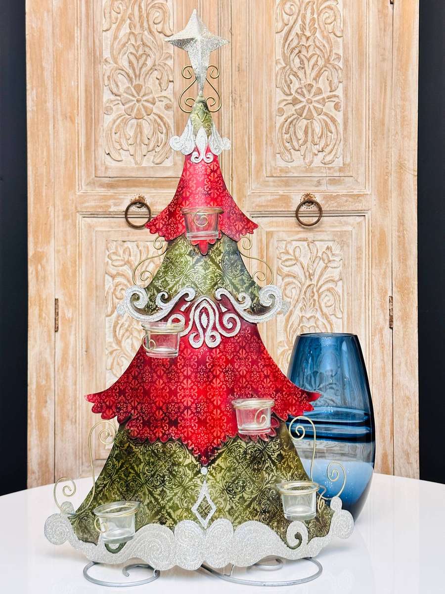 Exquisite Large 85cm Vintage Christmas Tree Statement Piece