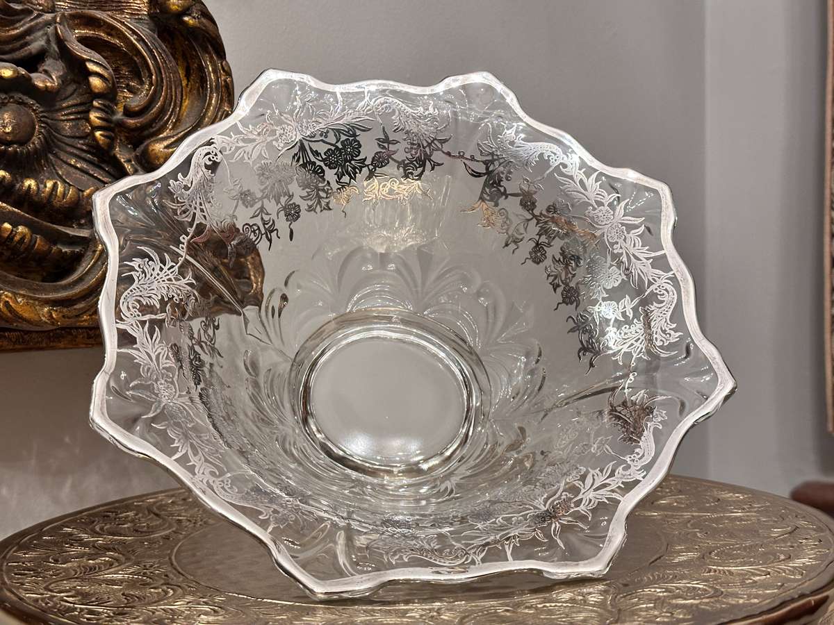 Exquisite Vintage Silver Overlay Statement Piece