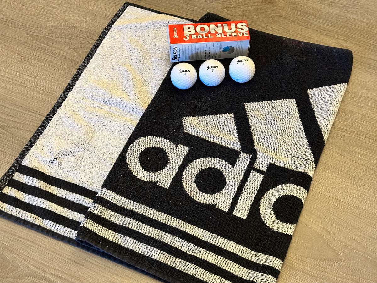 SRIXON Golf Ball & ADIDAS Towel - Set