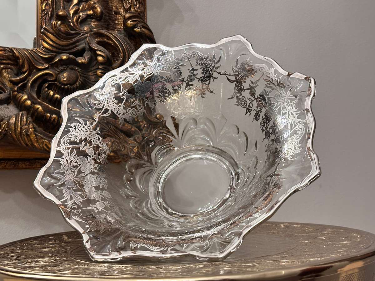 Exquisite Vintage Silver Overlay Statement Piece