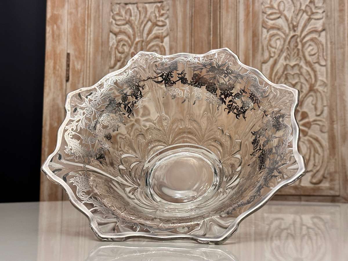 Exquisite Vintage Silver Overlay Statement Piece