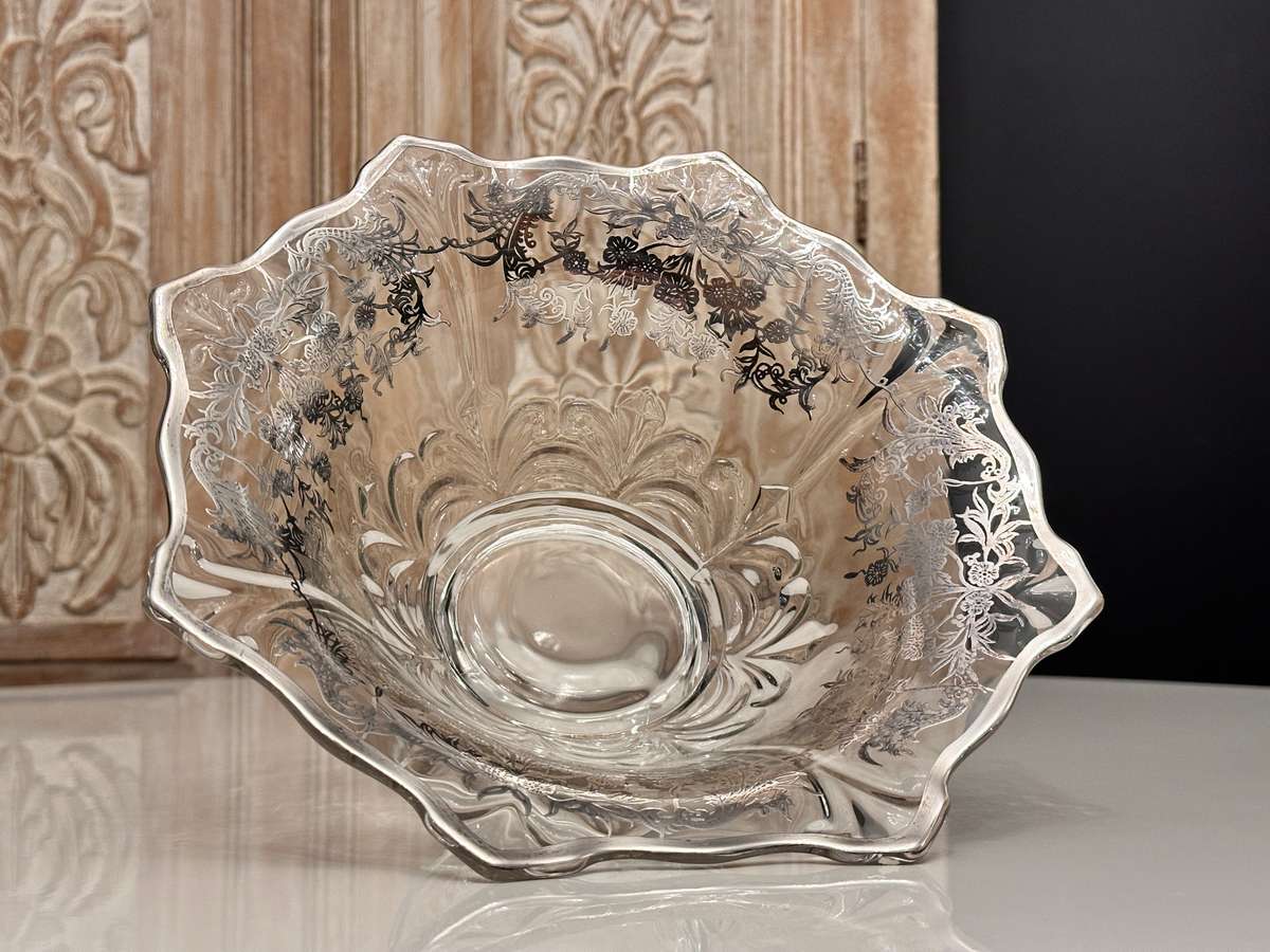 Exquisite Vintage Silver Overlay Statement Piece