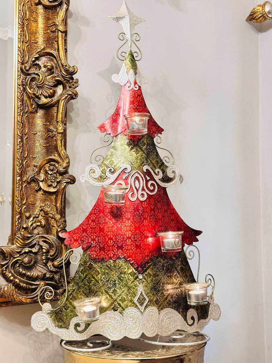 Exquisite Large 85cm Vintage Christmas Tree Statement Piece