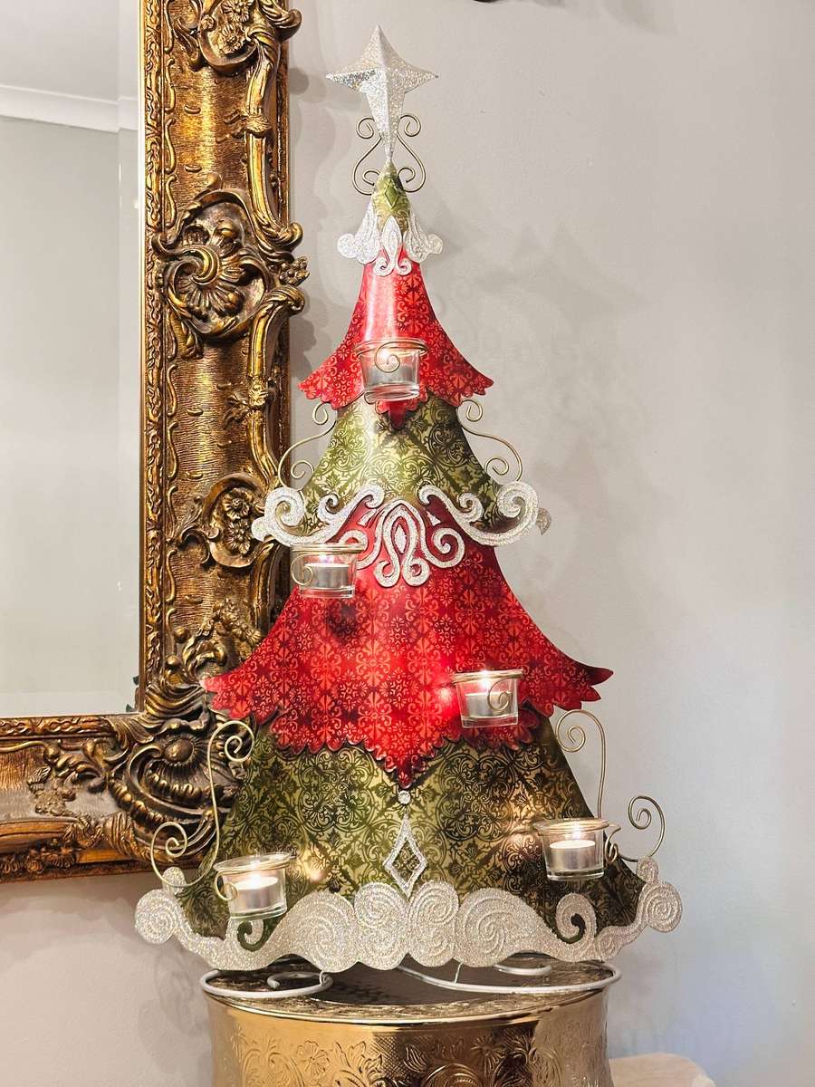 Exquisite Large 85cm Vintage Christmas Tree Statement Piece
