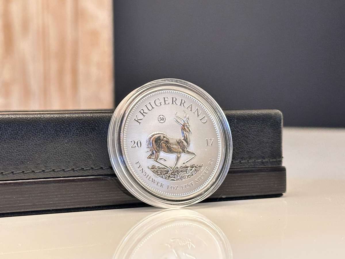 2017 1oz Fine Silver KRUGERRAND in Capsule with Certificate