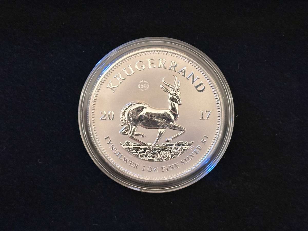2017 1oz Fine Silver KRUGERRAND in Capsule with Certificate