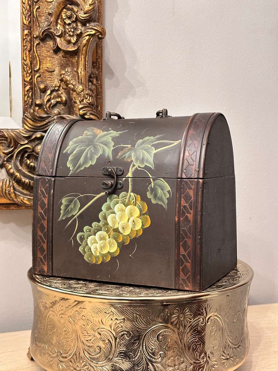 Beautiful Vintage Hand Painted Chest