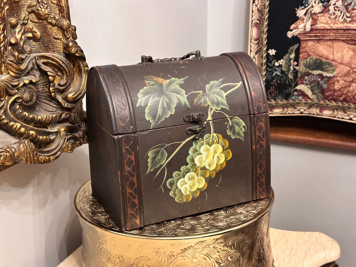 Beautiful Vintage Hand Painted Chest