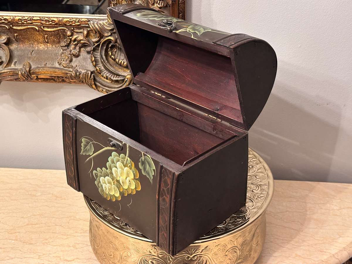 Beautiful Vintage Hand Painted Chest