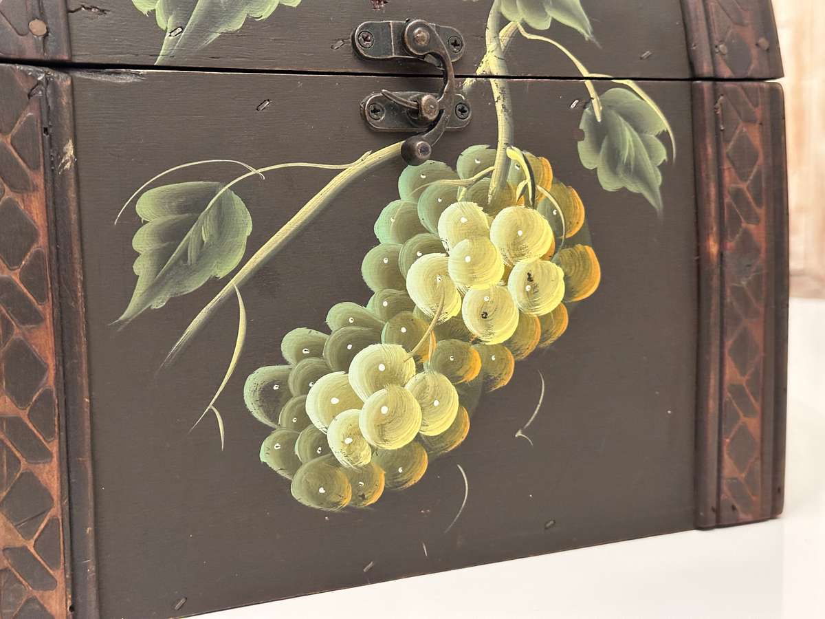 Beautiful Vintage Hand Painted Chest