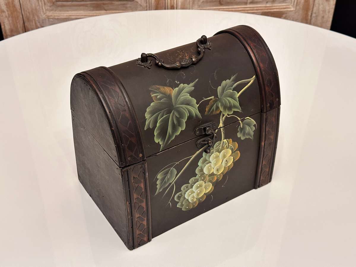 Beautiful Vintage Hand Painted Chest