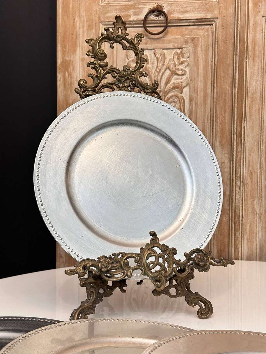 Elegant Design Silver Underplates Set of 6