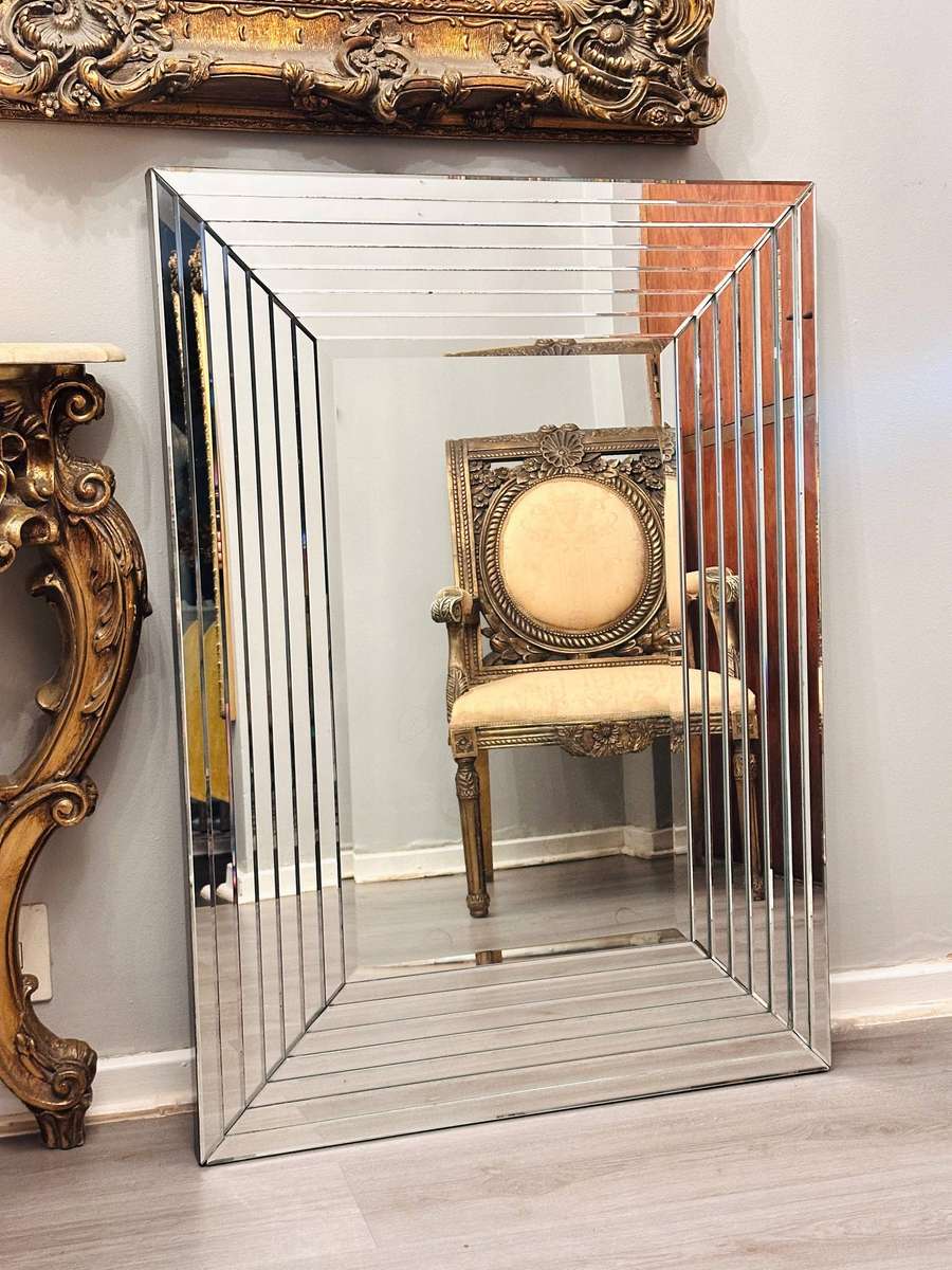 Opulent Neoclassical Large Statement Mirror