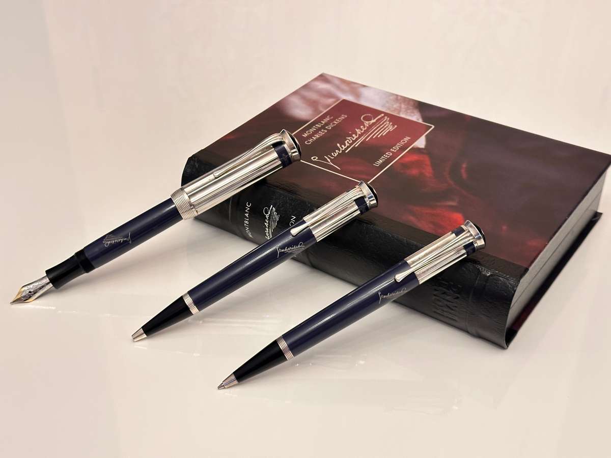 Montblanc Limited Edition Charles Dickens - Sterling Silver Collectors Set in Original Box