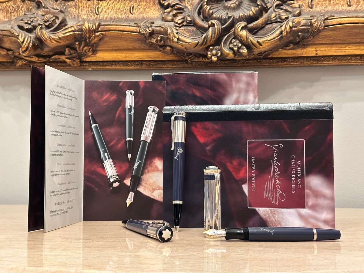 Montblanc Limited Edition Charles Dickens - Sterling Silver Collectors Set in Original Box