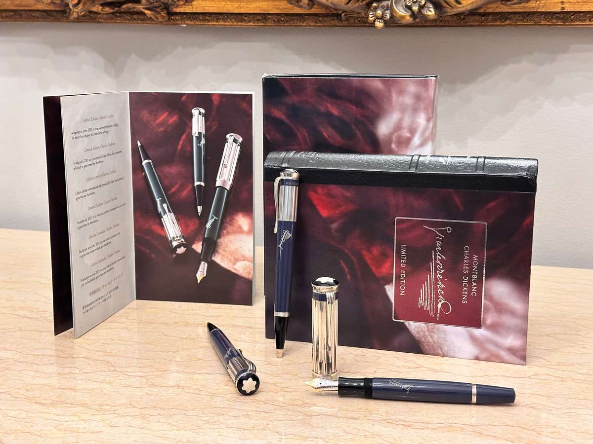 Montblanc Limited Edition Charles Dickens - Sterling Silver Collectors Set in Original Box