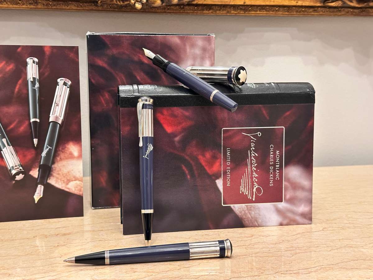 Montblanc Limited Edition Charles Dickens - Sterling Silver Collectors Set in Original Box