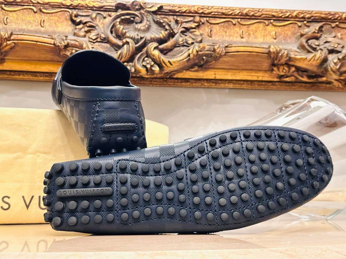 Louis Vuitton Iconic Damier Signature Collection Leather Shoes
