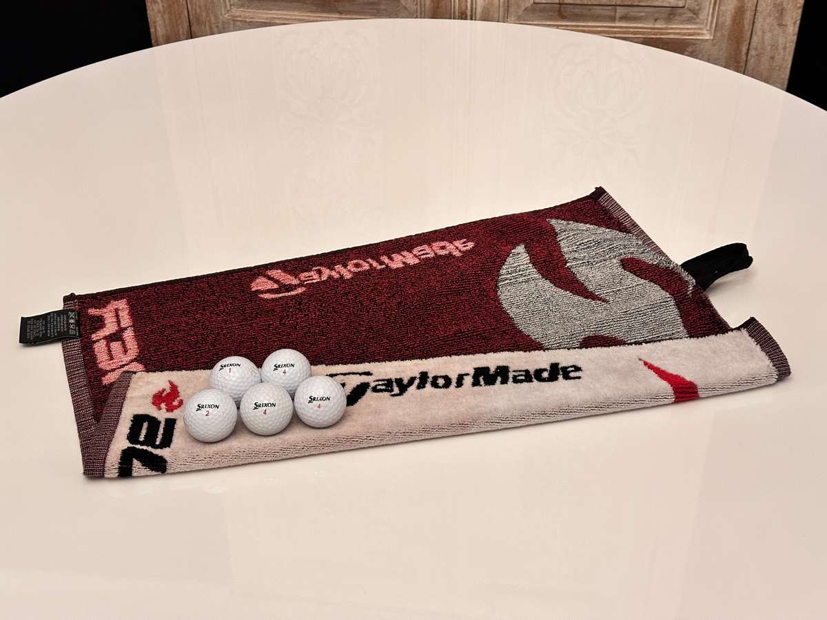 Taylor Made Golf Towel & Golf Ball Selection