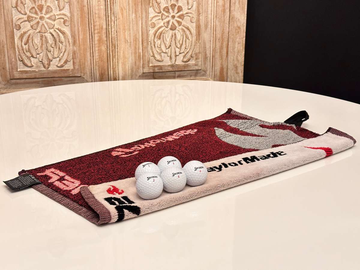 Taylor Made Golf Towel & Golf Ball Selection