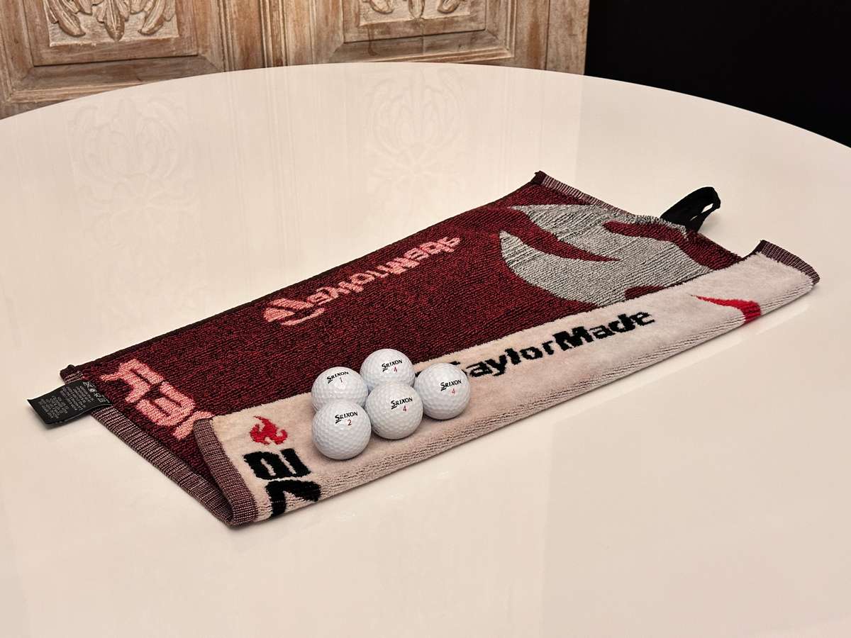 Taylor Made Golf Towel & Golf Ball Selection