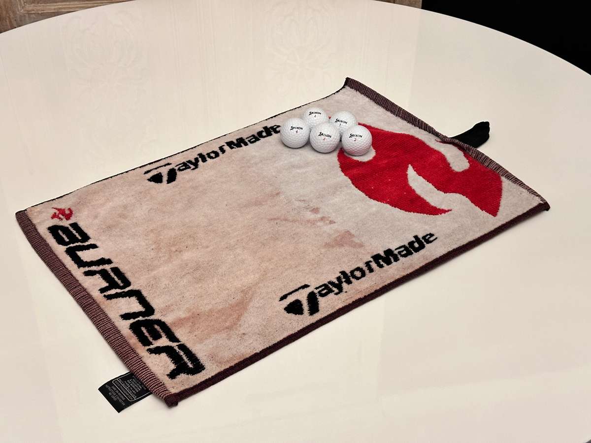 Taylor Made Golf Towel & Golf Ball Selection